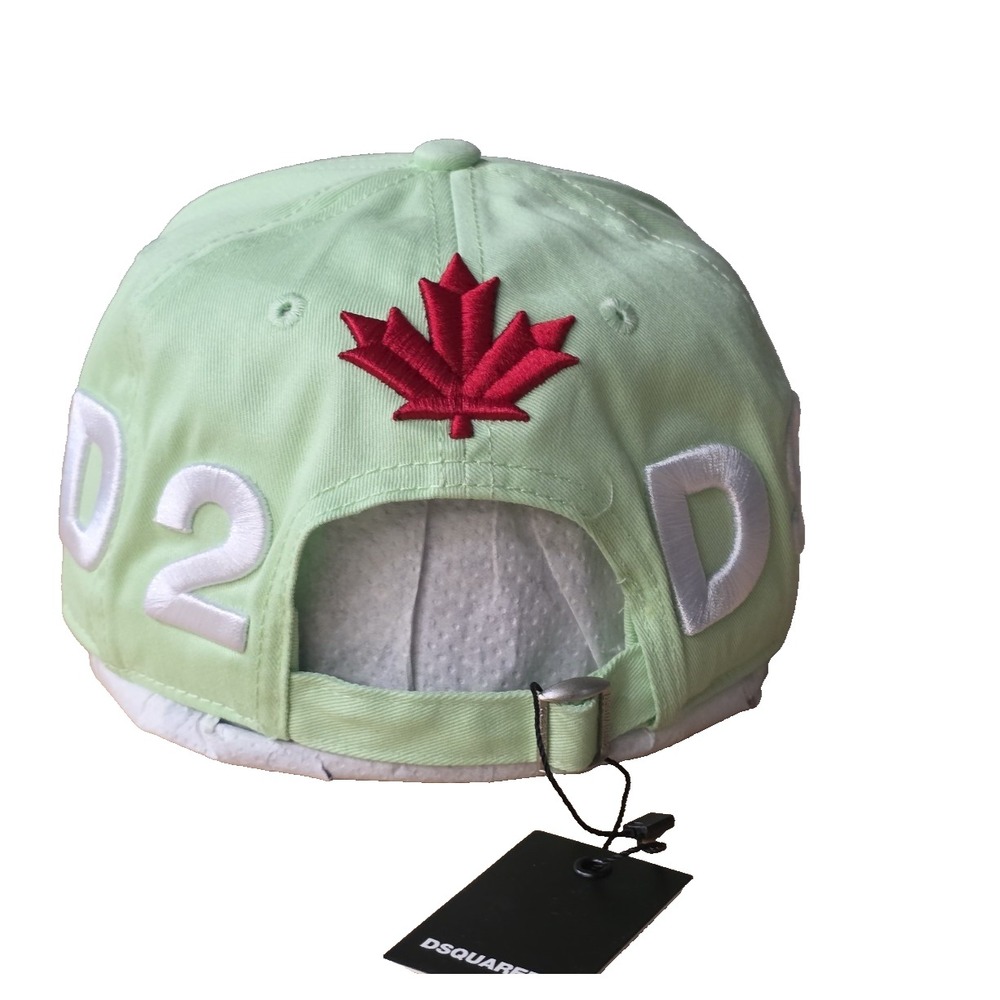 DSQUARED2 ONE LIFE ONE PLANET LOGO BASEBALL Green CAP - Picture 3 of 9